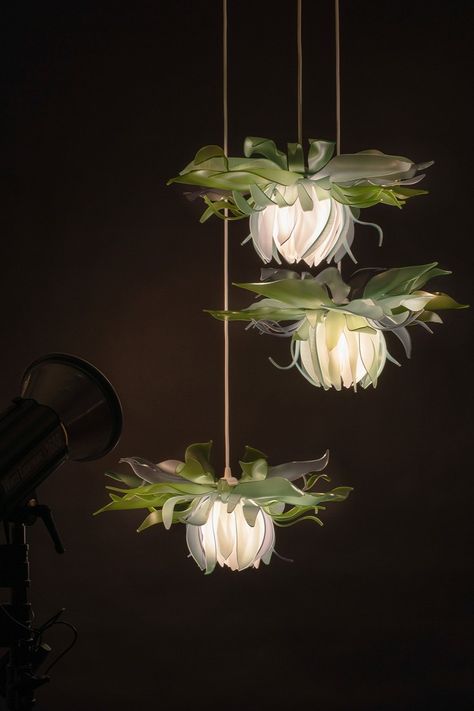 Lotus Light Fixture, Flower Pendant Lighting, Quirky Light Fixtures, Cool Light Fixtures Bedroom, Whimsical Pendant Light, Hanging Flower Lights, Hanging Light For Living Room, Whimsical Ceiling Light, Pretty Light Fixtures