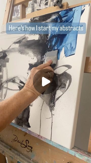 Caryl Pomales Award Winning Abstract Artist Captivated by Color | When I start a painting, I lay down bold, dark gestural marks as my first layer. These marks create energy and movement, establishing the... | Instagram Gestural Abstraction, Abstract Artists, Award Winning, Energy, Color, Instagram