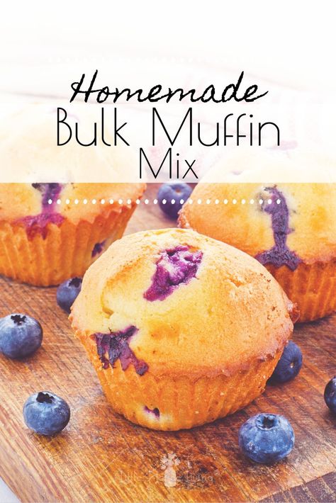 Muffin Mix In A Jar, Homemade Muffin Mix, Basic Muffin Mix, Muffin Mix Recipe, Baking Mix Recipes, Mix In A Jar, Homemade Dry Mixes, Diy Mixes, Powder Milk