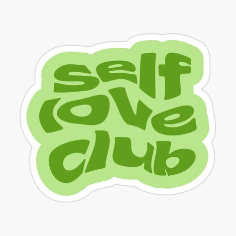 Green Stickers, Sticker Design Inspiration, Self Love Club, Cute Laptop Stickers, Cute Laptop, Stickers Cool, Tumblr Stickers, Green Sticker, Scrapbook Stickers Printable