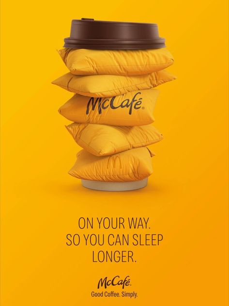 Previously, customers could only order McCafé coffee at a McCafé, but now with a change in operations, it’s possible to order McCafé at any McDonald’s restaurant as well as at McDrive. Therefore, our task was to communicate that there is McCafé not far away from you... Funny Ads Hilarious Advertising, Clever Advertising Marketing Ideas, Good Copywriting Ads, Best Advertisements, Commercial Poster Design Advertising, Simple Ads Design, Best Ad Design, Coffee Ads Creative Advertising, Cool Advertisements