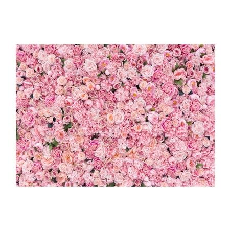 Pink flowers background