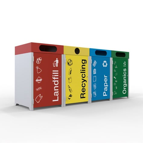 Recycle Boxes Ideas, Products Design Ideas, Bin Design, Waste Management System, Tong Sampah, Cardboard Recycling, Litter Bin, Game Posters, Boxes Ideas