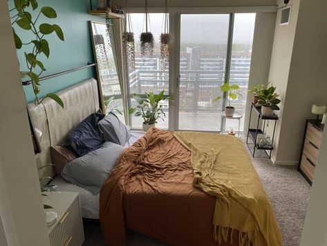 Small Bedroom With Balcony, Apartment California, Living Room Bedroom Combo, Living Room And Bedroom Combo, Bedroom With Balcony, I Am Manifesting, San Francisco Apartment, Small Spaces Living Room, Sf Apartment