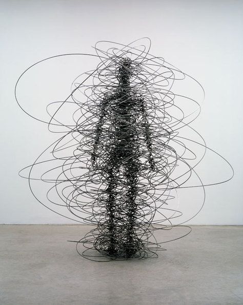 Sculptures Sur Fil, Figurative Kunst, Antony Gormley, Sculptures Céramiques, Sculpture Metal, White Room, Wire Sculpture, The Human Body, Sculpture Installation