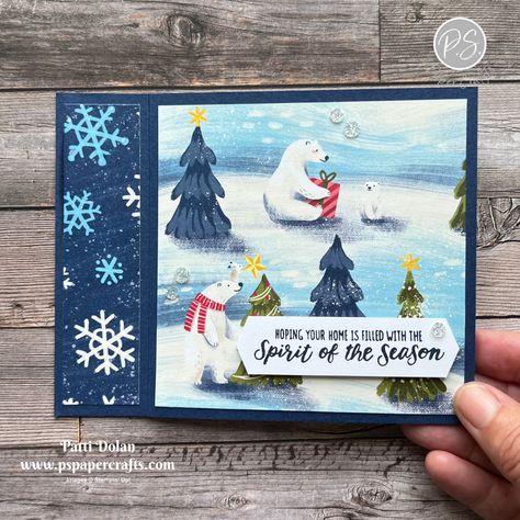 Christmas Dsp Cards, Polar Bear Stampin Up Cards, Stampin Up Most Adored Dsp Card Ideas, Stampin Up Polar Bear Christmas Cards, Stampin Up Beary Cute Christmas Cards, Beary Christmas Dsp Stampin Up Cards, Stampin Up Holiday 2023, Sweetest Christmas Stampin Up Cards, Christmas Cards Su