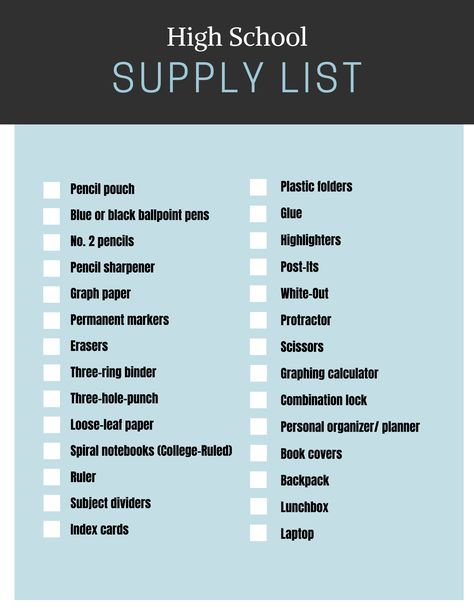 High school prepares students for college so they likely will need a step up in their school supplies. They'll be taking multiple classes with multiple teachers so organization is key. Many of the advanced classes will have their own list of required supplies that are teacher-dependent and you may need to buy textbooks as well. What You Need For Middle School, Back To School List Middle School, School Supplies For Middle School, High School Supply List, Graphic Calculator, Back To School Middle School, High School Essentials, Junior Year High School, Capitalization Rules