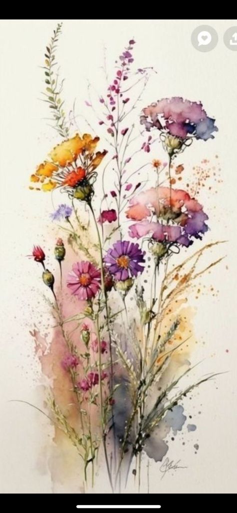 Abstract Watercolor Paintings Tutorials, Watercolor House Painting, Painting Of Flowers, Learn Watercolor Painting, Learn Watercolor, Diy Watercolor Painting, Watercolor Projects, Watercolor Sketchbook, Watercolor Flower Art