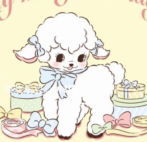 Lamb Drawing, Cartoon Lamb, Lamb Tattoo, Sheep Drawing, Creepy Cute Aesthetic, Vintage Lamb, 귀여운 음식 그림, Cute Lamb, 캐릭터 드로잉