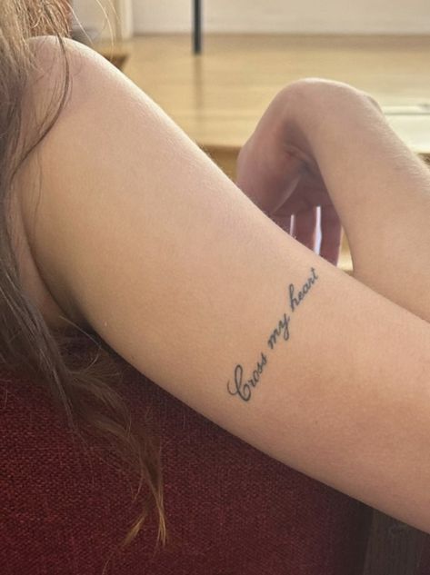 Small Script Tattoo Arm, Happy Days Tattoo, Word Rare Tattoos For Women, Sweet Life Tattoo, Cursive S Tattoo, Life Imitates Art Tattoo, Female Rage Tattoo, Tatto Letters, Tattoo Profile