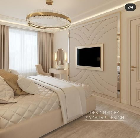 Elegant Wallpaper For Bedroom, Golden Bedroom, Luxe Bedroom, Luxury Room Bedroom, Bedroom Interior Design Luxury, Modern Luxury Bedroom, Gorgeous Bedrooms, Luxury Bedroom Master, Elegant Bedroom