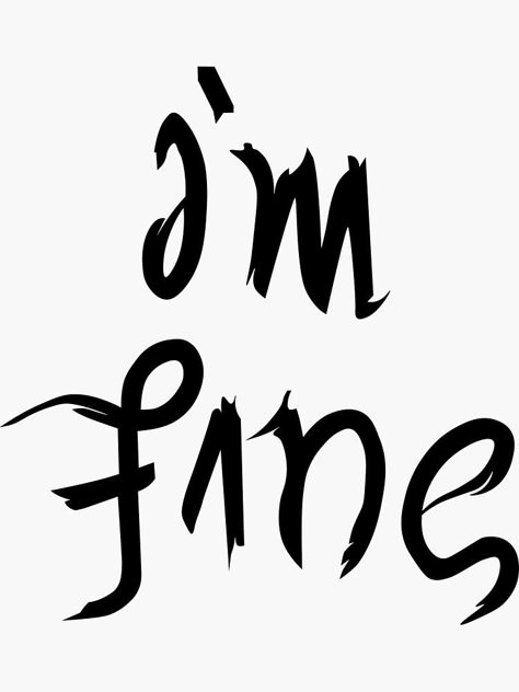 Save Me Tattoo Ideas, I’m Fine Save Me Tattoo, Save Me I’m Fine Bts Tattoo, Bts Save Me I'm Fine Tattoo, Im Fine/help Me Tattoo, I’m Fine Tattoo, Bts Save Me Im Fine, "im Fine" Drawings, Small Anime Tattoos For Men