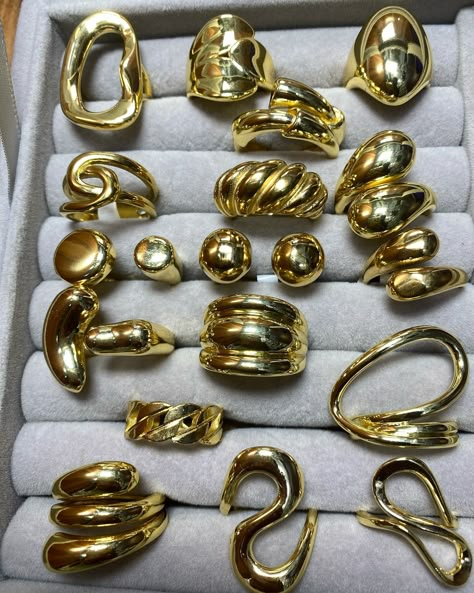 Chunky rings part 2 Now available in various sizes N8,000 only. Chunky Gold Jewelry Rings, Chunky Ring Gold, Gold Jewelry Chunky, Chunky Jewelry Gold, Gold Rings Chunky, Chunky Gold Jewellery, Chunky Rings Gold, Chunky Ring Stack, Gold Chunky Jewelry