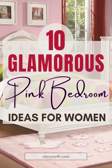 Pin this for stunning pink bedroom inspiration that will transform your space into a dreamy retreat. Elevate your home decor with these chic and feminine design ideas! #PinkBedroom #HomeDecorIdeas #InteriorDesignTips Blush Bedrooms Master, Feminine Bedroom Ideas Colour Schemes, Light Pink Bedrooms Walls, Women Bedroom Decor Ideas, Pink Glam Bedroom Ideas, Girly Guest Bedroom, Cozy Pink Bedroom Ideas, Pink Romantic Bedroom, Bedroom Inspirations Girly