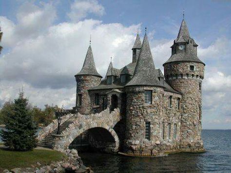 . Castle Stone, Stone Castle, Boldt Castle, Alexandria Bay, Travelling Ideas, Northanger Abbey, Old Castle, Castle Mansion, Famous Castles