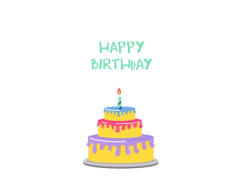 Happy Birthday Gift Animate, Happy Birthday Cute Gif, Happy Birthday Gif Animation, Happy Birthday Animation, Happy Birthday Wishes Gif, 35th Birthday Cakes, Birthday Animation, Gif Birthday, Gif Happy Birthday