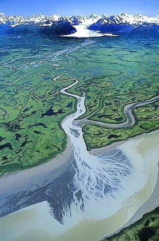 Gulf Of Alaska, Aerial Photography Drone, Postal Vintage, River Delta, Aerial Photograph, Aerial Photo, Birds Eye View, Drone Photography, Aerial Photography