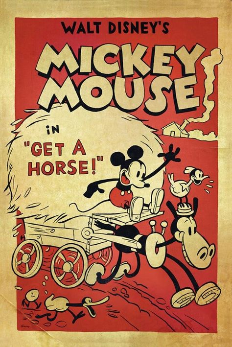 Affiche : een afbeelding waarop informatie staat over iets of iemand Vintage Disney Posters, Disney Poster, Walt Disney Mickey Mouse, Buku Harry Potter, Disney Posters, 강아지 그림, Mickey Mouse Cartoon, Walt Disney Animation Studios, Walt Disney Animation