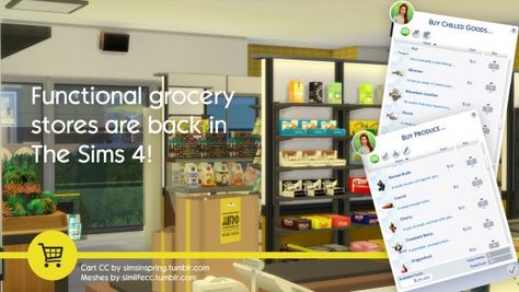 Simsworkshop: The Sims 4 Grocery Store Mod by SMagGeorge Sims 4 Relationships Mod, The Sims 4 Grocery Store, Sims 4 Grocery Store, Asthetic Stationery, Sims 4 Jobs, Lotes The Sims 4, Los Sims 4 Mods, Sims 4 Cheats, Sims 4 Content