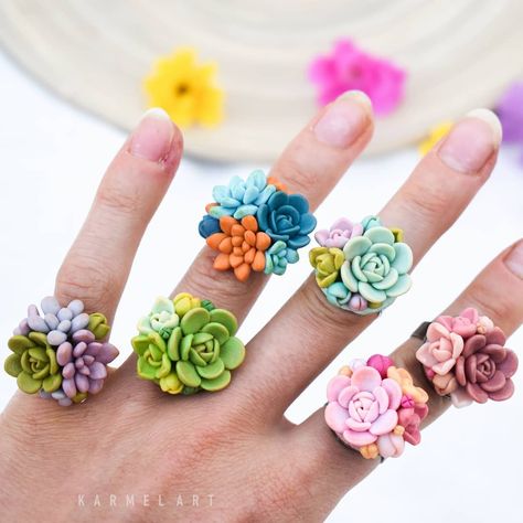 Polymer flowers