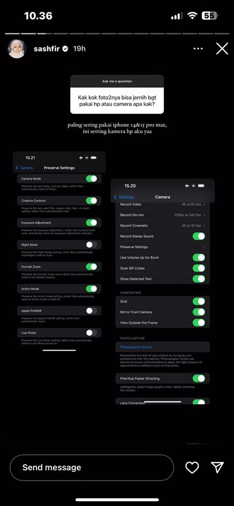 Iphone Camera Settings, Iphone Camera, Photo Edited, Camera Settings, Photo Editing, Iphone, Quick Saves, Instagram