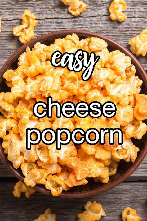 Cheese Popcorn Recipe, Homemade Popcorn Flavors, Popcorn Recipes Cheese, Cheesy Popcorn, Flavored Popcorn Recipes, Popcorn Recipes Easy, Popcorn Toppings, Caramel Corn Recipes, Zucchini Casserole Recipes