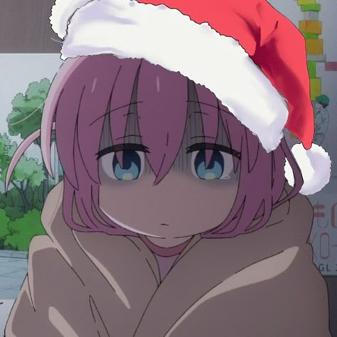 Bocchi The Rock Christmas Pfp, Bocchi Christmas Pfp, Bocchi The Rock Pfp Gif, Bocchi The Rock Pfp, Bocchi Pfp, The Rock Icon, Bochi On The Rock, Mona China, Bocci The Rock