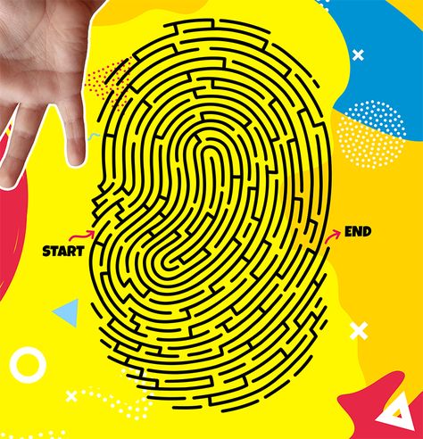 Fingerprint Maze (Kids Game Activity) | Kids Answers Maze Print, Escape Room Puzzles, Happy New Year Message, Food Captions, Poster Inspiration, Maze Game, New Year Message, God Made You, Kids Game