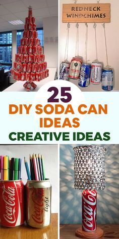 Diy Aluminum Can Crafts, Upcycle Cans, Fly Repellant Diy, Coke Can Crafts, Recycling Cans, Soda Bottle Crafts, Pop Can Art, Beer Can Art, Diy Soda