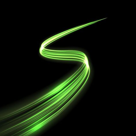 Vector glow light trail effect. glowing ... | Premium Vector #Freepik #vector #light-wave #glowing-lines #round-light #light-line Led Graphic Design, Green Light Background, Light Graphic Design, Dark Aero, Portfolio Layout Design, Light Effect Photoshop, Background For Poster, Backgrounds For Edits, Light Overlay