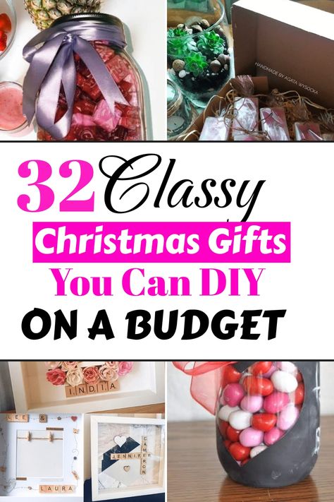 Looking for thoughtful, budget-friendly Christmas gifts? Check out these easy DIY gift ideas that are perfect for everyone on your list! Find unique and creative projects that show how much you care. Cheap Homemade Christmas Gifts, Cheap Xmas Gifts, Diy Gifts For Women, Easy Diy Gift Ideas, Budget Friendly Christmas Gifts, Budget Christmas Gifts, Gift Ideas To Make, Meaningful Christmas Gifts, Affordable Christmas Gifts