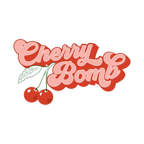 Cherry Bomb Tattoo, Cherry Quotes, Cherry Logo, Logos Retro, Arte Do Kawaii, Logo Creator, Wallpaper Retro, Create Logo, Logos Ideas