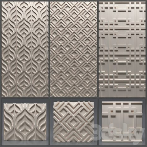 Wall Panelling Ideas, Wall Panel Texture, Panelling Ideas, Jali Design, Mdf Wall Panels, Gypsum Wall, Jaali Design, Cladding Design, 3d Panel