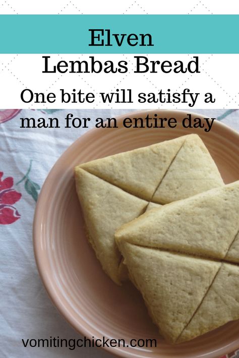 Elven Lembas Bread recipe: a bite will satisfy a man for a day! - vomitingchicken.com Lembas Bread Recipe, Lotr Recipes, Lembas Bread, Hobbit Food, Second Breakfast, Legolas, First Bite, Bread Recipes Homemade, Best Recipe