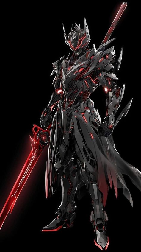 Male Robot, Mecha Armor, Tiamat Dragon, Avengers A, Warrior Concept Art, Futuristic Armour, Dark Fantasy Artwork, Sci-fi Armor, Battle Armor