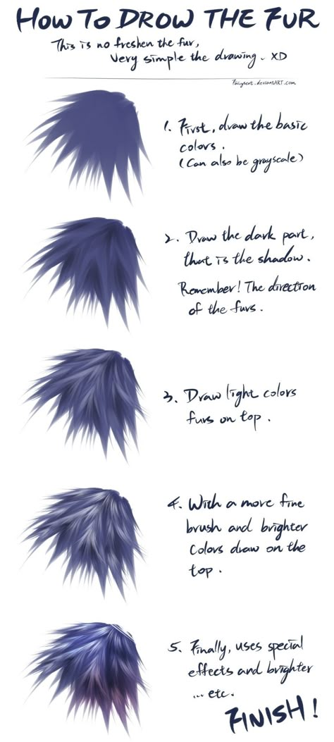 Digital Art Tips, Digital Painting Photoshop, Digital Art Tutorials, Texture Drawing, Digital Painting Techniques, Digital Art Beginner, Photoshop Painting, Animal Fur, Art Help