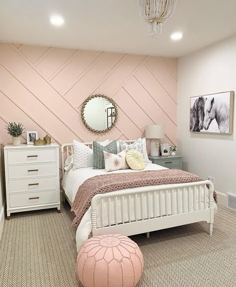 Tween girl bedroom decorating ideas | Style Curator Pink And Gold Princess Bedroom, Bedroom Ideas 13 Girl, Preteen Girl Room Decorating Ideas, Girls Room Full Size Bed, Pre Teen Room Ideas Girl, Light Pink Teenage Girl Bedroom, 13 Teen Year Old Girl Bedroom Ideas, Girls Trundle Bedroom Ideas, Teen Girl Pink Bedroom Ideas