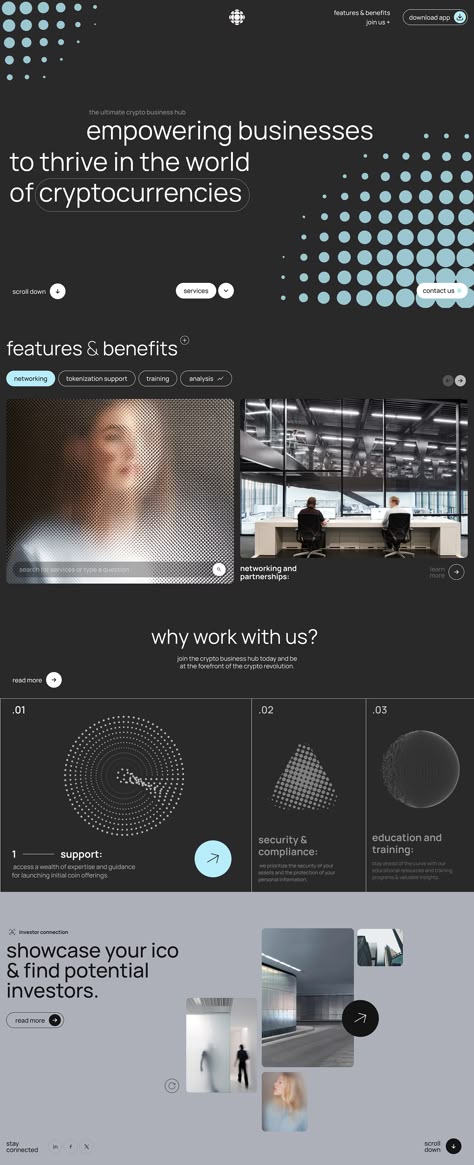 CryptoHub is the ultimate guide to cryptocurrency. Learn everything you need to know about Bitcoin, Ethereum, and other digital assets. #cryptocurrency #bitcoin . #Webinar_Landing_Page #Website_Grid #Landing_Page_Ui #Website_Design_Inspiration_Layout Brutalism Ui Design, Crypto Website Design, Creative Landing Page Design, Landing Page Ideas, Agency Landing Page, Corporate Website Design, Web Design Templates, Web Design Examples, News Web Design