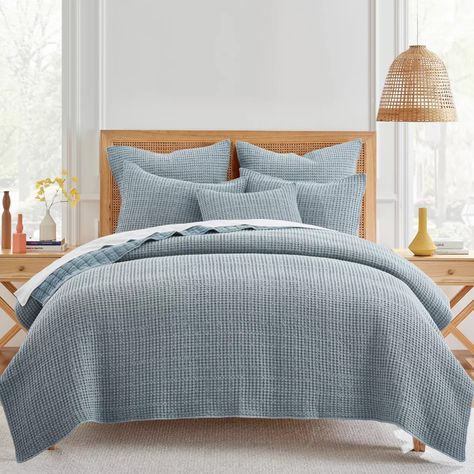 Mills Waffle Ochre Twin Quilt Set- Levtex Home : Target Waffle Quilt, King Quilt Sets, How To Clean Pillows, Twin Quilt Size, Linen Quilt, King Pillows, Twin Quilt, Coverlet Set, King Quilt