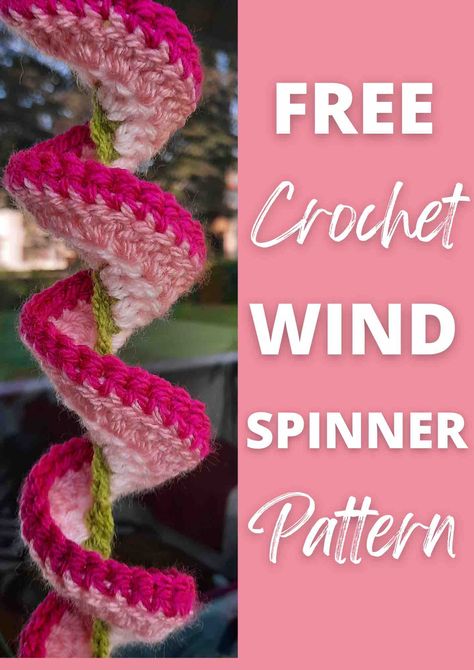 Crochet Wind Spinner Pattern, Crochet Wind Spinner, Spiral Crochet Pattern, Wind Spinners Diy, Spinners Diy, Spiral Crochet, Crochet Garden, Quick Crochet Patterns, Crochet Sunflower