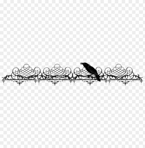 Border Design Transparent Background, Gothic Png Aesthetic, Transparent Border Png, Gothic Png Icons, Aesthetic Divider Png, Gothic Border Design, Transparent Widget, Dividers Png, Gothic Border