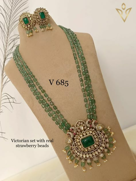 Victorian Jewelry Necklace, Beaded Wedding Jewelry, Wedding Jewelry Sets Bridal Jewellery, Indian Wedding Jewelry Sets, Neck Pieces Jewelry, New Gold Jewellery Designs, Victorian Necklace, Fancy Jewelry Necklace, Pearl Jewelry Design