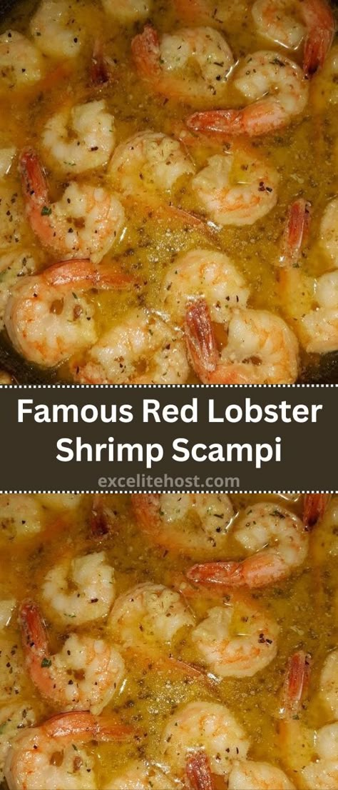 Famous Red Lobster Shrimp Scampi Shrimp Scampi Red Lobster, Seafood On The Grill, Red Lobster Shrimp Scampi Recipe, Red Lobster Shrimp Scampi, Copycat Red Lobster, Red Lobster Shrimp, Best Easy Dinner Recipes, Dinner Recipes Ideas, Shrimp Scampi Recipe