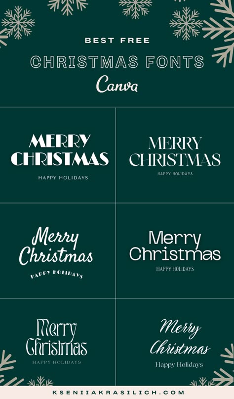 57 Free canva Cute Christmas font combinations. Creative Merry Christmas fonts inspiration writing fonts pairings for instagram and social media post. Good DIY Christmas lettering fonts ideas Christmas fonts free download. Pretty christmas card handwrite fonts, happy holiday fonts, canva cursive fonts canva script fonts, canva calligraphy fonts, fonts for instagram. fun fonts to write and caligraphy fonts you can download for free. fonts love