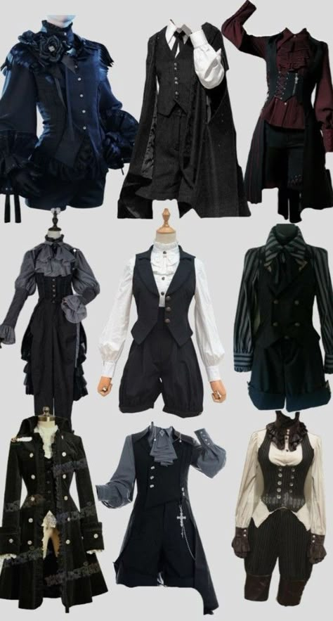 Aristocrat Outfit Women, Gothic Fashion Masculine, Violinist Pose Reference, Evil Outfits Male, Horror Protagonist Outfit Male, Fairy Grunge Aesthetic Outfit Male, Nonbinary Wedding Attire, Gothic Clothes Male, Fancy Boy Outfits