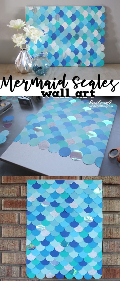 Diy Mermaid, Mermaid Bedroom, Mermaid Room, Mermaid Party Decorations, Mermaid Diy, Mermaid Baby Showers, Mermaid Parties, Baby Mermaid, Mermaid Theme