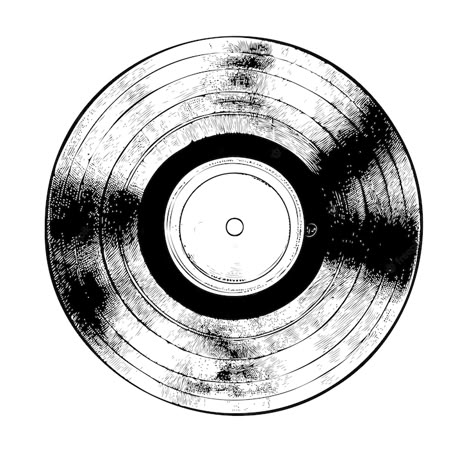 Vinyl Aesthetic Drawing, Vinyl Disc Aesthetic, Vinyl Record Drawing, Records Drawing, Vinyl Disk Aesthetic, Record Sketch, Disc Drawing, Vinyl Sketch, Vinyl Record Illustration