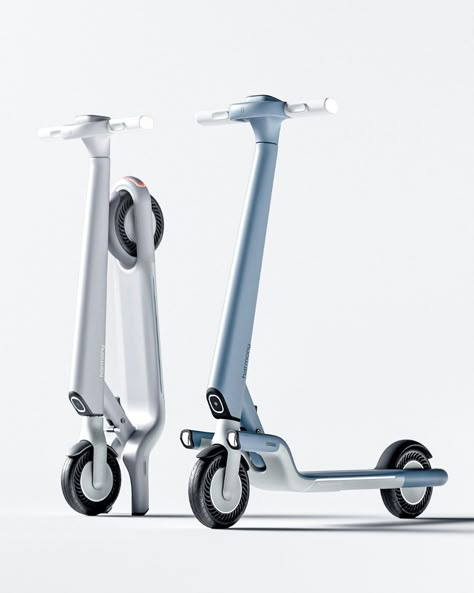 Harmony: next evolution of electric scooters : DesignWanted Electric Scooter Design, Harmony Design, Product Inspiration, Scooter Design, Bike Exif, Design Fields, Mobility Scooter, Bicycle Design, Transportation Design