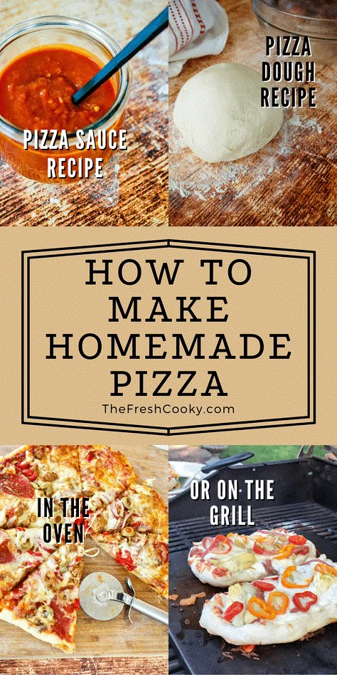 The complete guide How to Make Homemade Pizza from recipes for rich, thick pizza sauce, pizza dough and how to make pizza in the oven, using a grill, on a pizza steel, pizza stone. Get all of the info to bake your own homemade pizza! Supreme, veggie, barbecue chicken, Hawaiian Pizza, Pizza Margherita and more! Recipes via @thefreshcooky Outdoor Pizza Oven Recipes, Cooking Homemade Pizza, Pizza Supreme, Baking Homemade Pizza, Chicken Hawaiian, Pizza Steel, Pizza On The Grill, Make Homemade Pizza, Stone Pizza Oven