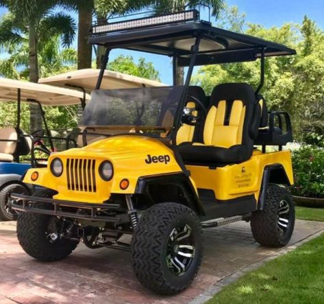 Custom Golf Carts That Are Cooler Than Your Car - Yeah! Motor Golf Cart Body Kits, Golf Cart Bodies, Street Legal Golf Cart, Australian Muscle Cars, Custom Golf Carts, Mid Size Car, Amc Javelin, Go Carts, Golf Car